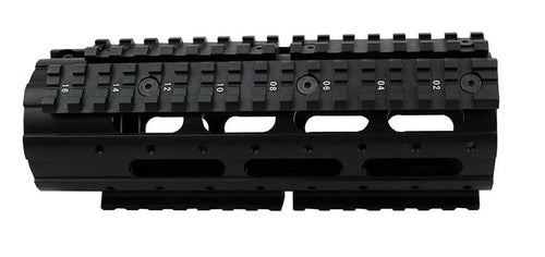 R.I.S til M4 airsoft gevær front, med monteringspunkter