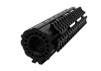 Bagside af R.I.S til M4 airsoft gevær i sort metal