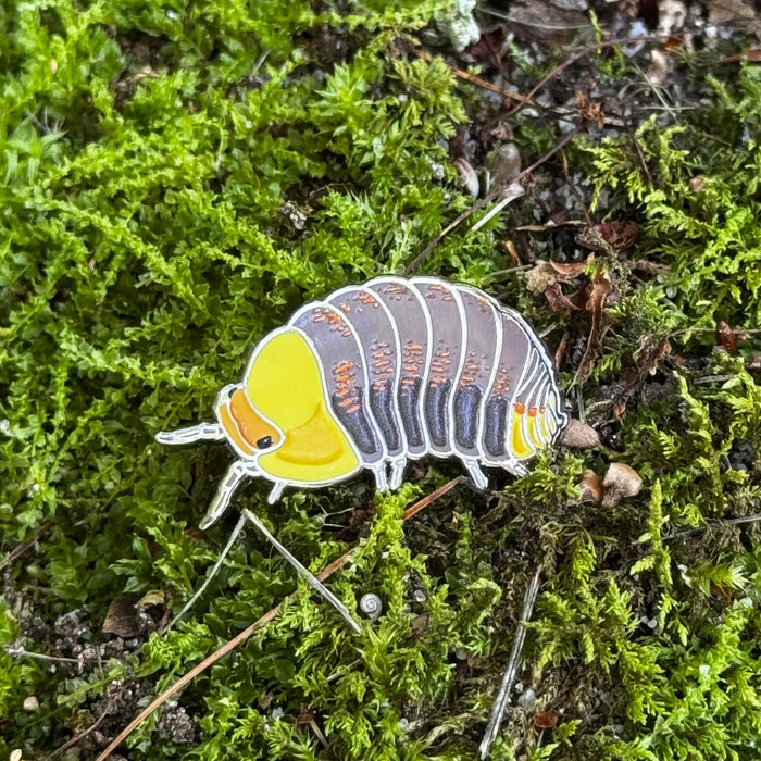 Rubber Ducky Isopod Enamel Pin by The Roving House