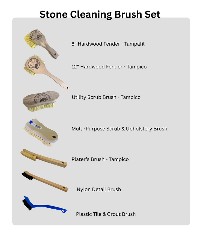 Stone Cleaning Brush Set-Magnolia Brush-Atlas Preservation