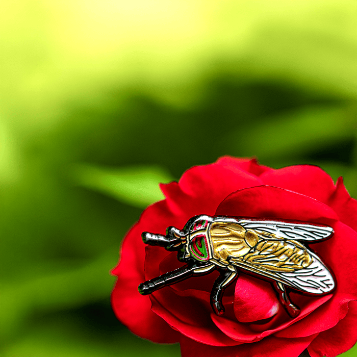 Striped Horse Fly Enamel Pin by The Roving House