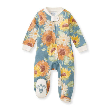 Sunflowers Sleep & Play: Mountain Blue / 0-3 Months