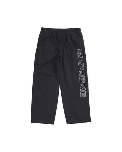 Supreme Spellout Embroidered Ripstop Track Pant Black