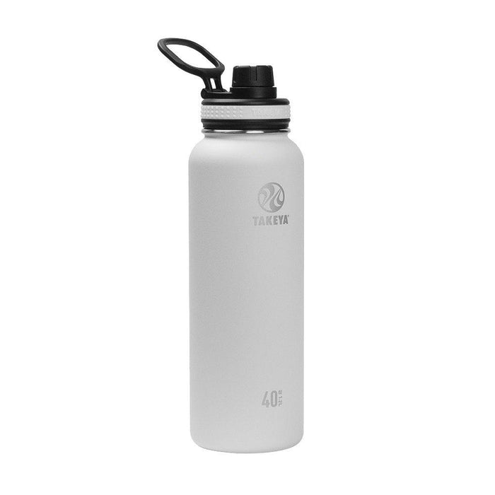 Takeya 50011 Originals Vacuum-Insulated Stainless-Steel Water Bottle, 32oz, Black, 32 oz,