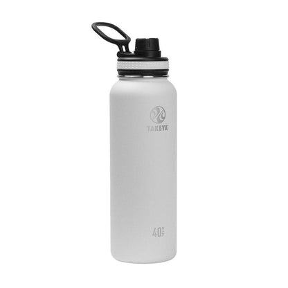 Takeya 50011 Originals Vacuum-Insulated Stainless-Steel Water Bottle, 32oz, Black, 32 oz,