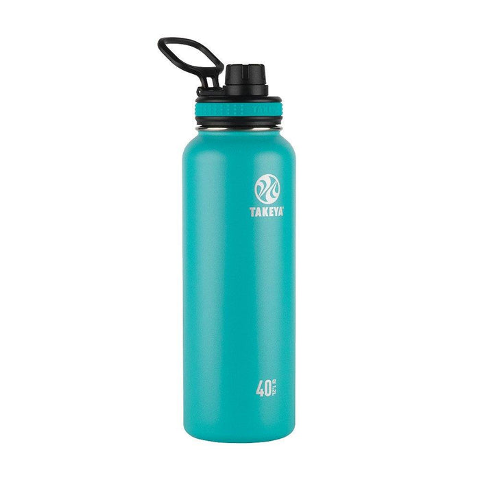 Takeya 50011 Originals Vacuum-Insulated Stainless-Steel Water Bottle, 32oz, Black, 32 oz,