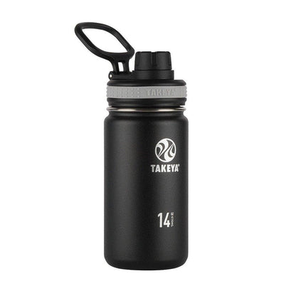 Takeya 50011 Originals Vacuum-Insulated Stainless-Steel Water Bottle, 32oz, Black, 32 oz,