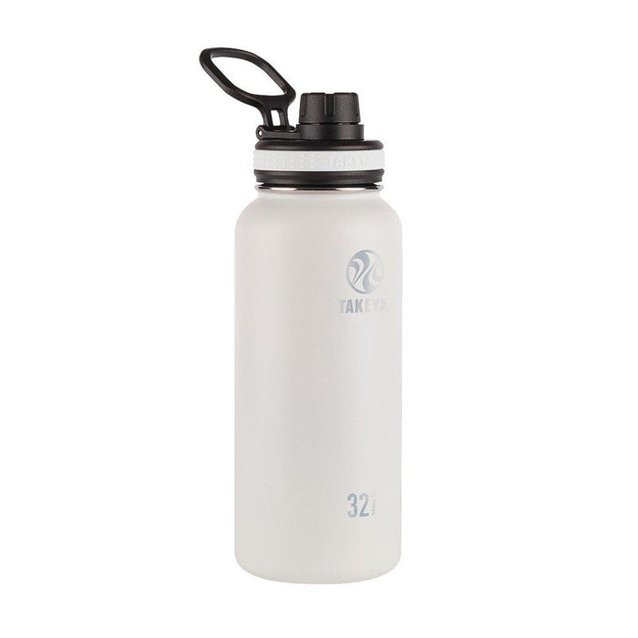 Takeya 50011 Originals Vacuum-Insulated Stainless-Steel Water Bottle, 32oz, Black, 32 oz,