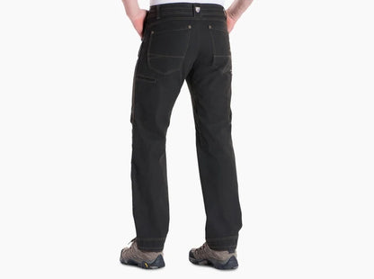 Back view of the espresso Kuhl The Law pant showing the back pockets and gusseted seat