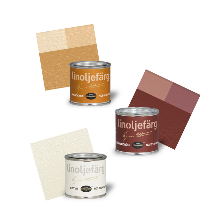 The Red Cottage Ottosson - Linseed Oil Paint - Sample Set-Ottosson Färgmakeri-Atlas Preservation