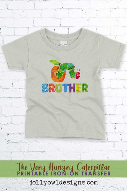 The Very Hungry Caterpillar Iron On Transfer Design For Brother - Jolly Owl Designs
