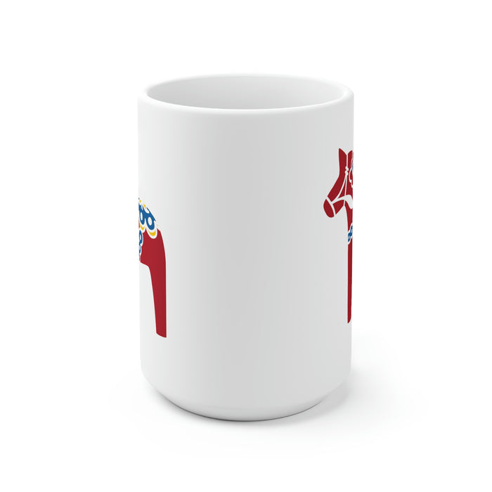 Traditional Dala Horse Mug Scandinavian Design Studio