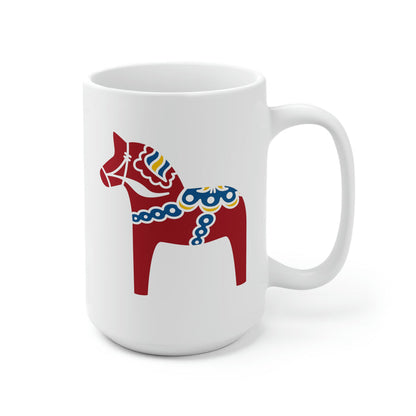 Traditional Dala Horse Mug Scandinavian Design Studio
