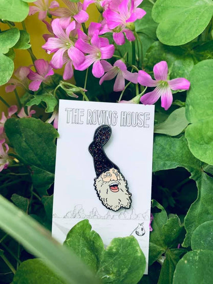 Vermin Supreme Glitter Enamel Pin