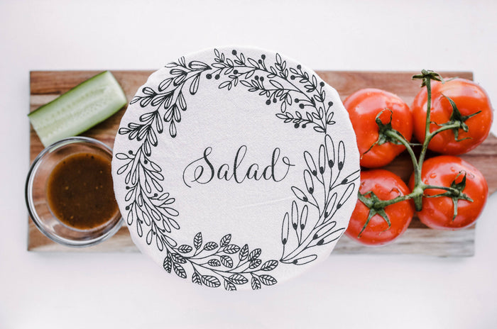 Waxed Salad Bowl Cover