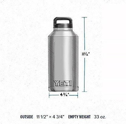 YETI Rambler 64oz Vacuum Insulated Stainless Steel Bottle with Cap